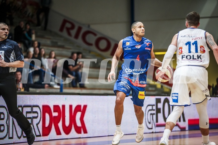 Basketball, ABL 2018/19, Grunddurchgang 7.Runde, Oberwart Gunners, Kapfenberg Bulls, Elijah Wilson (4)