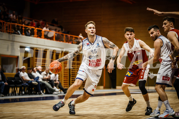 Basketball, win2day Basketball Superliga 2022/23, Grunddurchgang 3. Runde, BBC Nord Dragonz, Traiskirchen Lions, Nicolas Scott Allen (15)