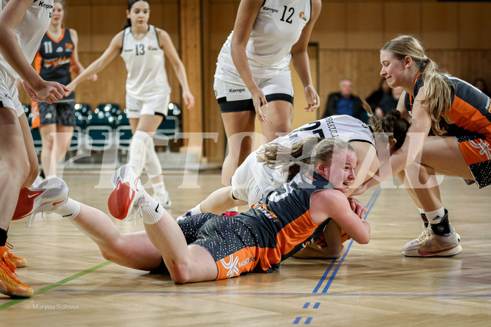 22.02.2025 Österreichischer Basketballverband 2024/25, SLWU19 Basket Flames UNION vs Basket Duchess