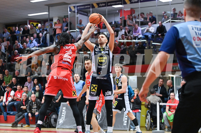 Basketball, Superliga 2024/25, Plazierungsrunde 5.Runde, Flyers Wels vs. Gmunden Swans,
