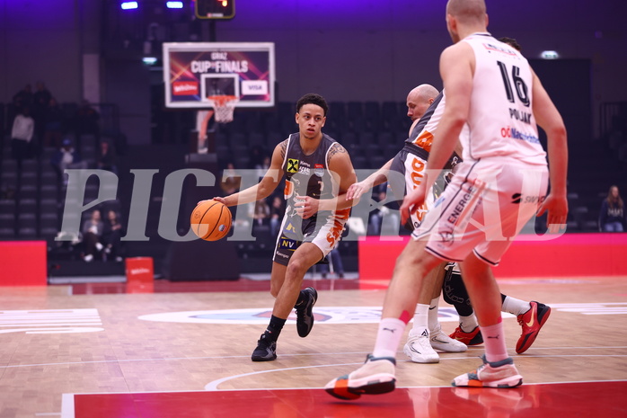 19.01.2025, Graz, Raiffeisen Sportpark, Basketball Austria Cup 2025, Final Four, Finale, Flyer Wels vs. Klosterneuburg Dukes,  