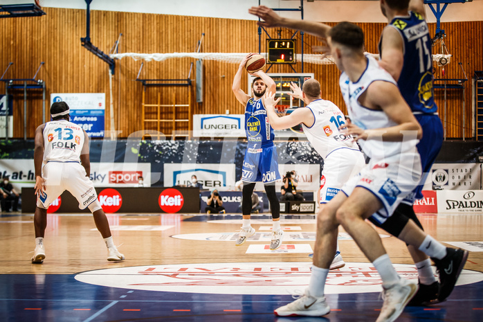 Basketball, bet-at-home Basketball Superliga 2020/21, Halbfinale Spiel 4, Oberwart Gunners, Gmunden Swans, Daniel Friedrich (6)