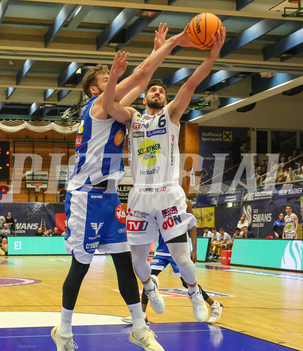 Basketball Superliga 2023/24, Grunddurchgang Runde 8 Gmunden Swans vs. Oberwart Gunners


