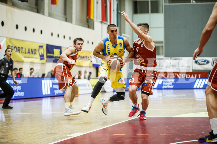 Basketball, Admiral Basketball Superliga 2019/20, Grunddurchgang 18.Runde, SKN St. Pölten Basketball, Traiskirchen Lions, Philip Jalalpoor (5)