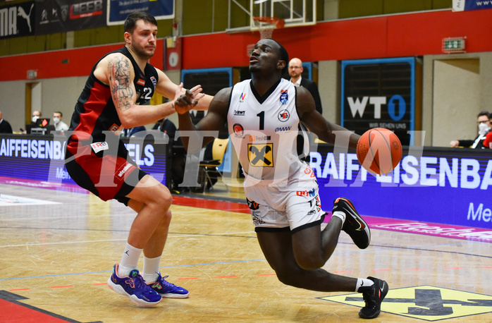 Basketball Superliga 2021/22, Grunddurchgang 14. Runde Flyers Wels vs. GGMT Vienna
