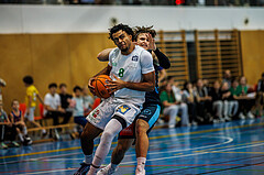 Basketball, Basketball Zweite Liga 2024/25, Grunddurchgang 13.Runde, UDW Alligators, Vienna Timberwolves, Steven Kaltenbrunner (8), Felix Angerbauer (4)