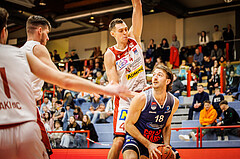 Basketball, win2day Basketball Superliga 2022/23, Grunddurchgang 19.Runde, Traiskirchen Lions, BBC Nord Dragonz, Jordan Roberts (18)