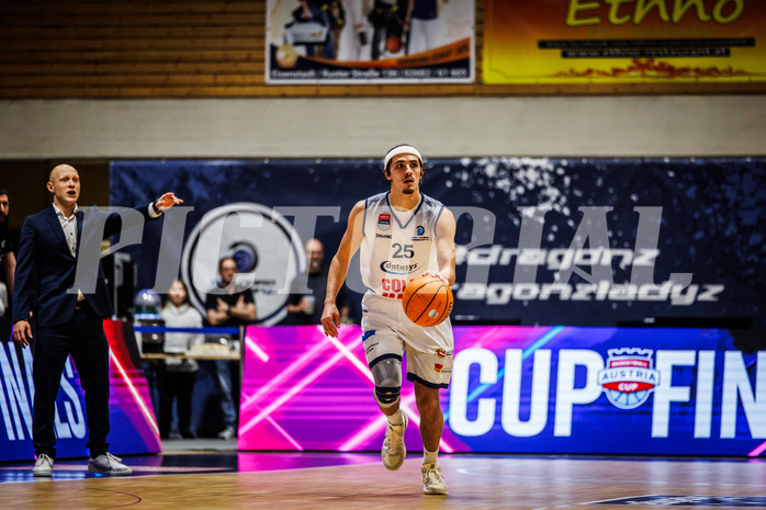 Basketball, win2day Basketball Superliga 2024/25, Grunddurchgang Runde 15, BBC Nord Dragonz, Kapfenberg Bulls, Lukas Hahn (25)