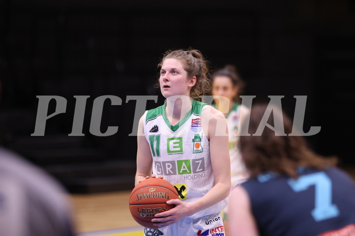 25.02.2023, Graz, Raiffeisen Sportpark, Basketball Damen Superliga 2022/23, Grunddurchgang 14.Runde, UBI Holding Graz - Vienna Timberwolves,  