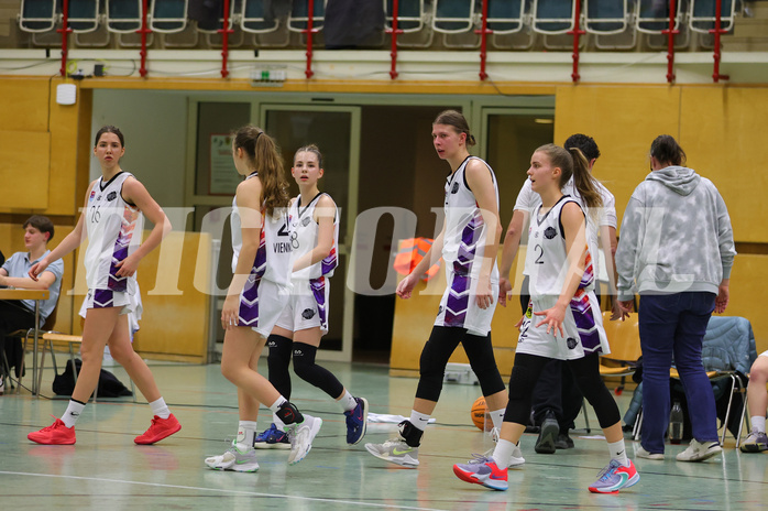 Basketball Damen Superliga 2023/24, Grunddurchgang 10.Runde Vienna United vs. Basket Flames