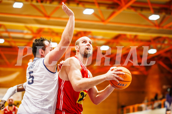 Basketball, win2day Basketball Superliga 2024/25, Grunddurchgang Runde 3, BBC Nord Dragonz, Flyers Wels, Renato Poljak (16)