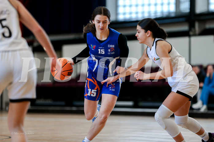 02.03.2025 Österreichischer Basketballverband 2024/25, SLWU16 Basket Flames UNION vs. DBB  Basketgirls Wels