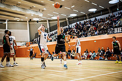 Basketball, Basketball Zweite Liga 2024/25, Grunddurchgang 4.Runde, Vienna Timberwolves, UDW Alligators, Philipp D'Angelo (9), Petar Cosic (3)