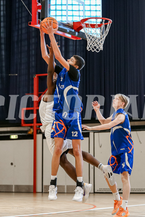 02.03.2025 Österreichischer Basketballverband 2024/25, SLMU16 Basket Flames WAT vs. FCN Baskets Wels