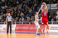 Basketball, ABL 2016/17, Grunddurchgang 19.Runde, Oberwart Gunners, BC Vienna, Stjepan Stazic (7), Sebastian Kaeferle (7)