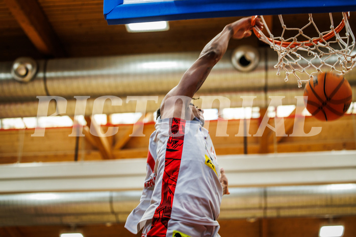 Basketball, win2day Basketball Superliga 2023/24, 10.Plazierungsrunde, Traiskirchen Lions, UBSC Graz, Demarcus Demonia (4)