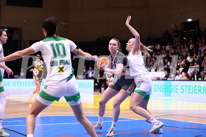 05.04.2025, Graz, Raiffeisen Sportpark, Basketball Damen Superliga 2024/25, Finale Spiel 1, UBI Graz vs. Klosterneuburg Duchess,  