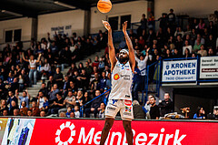 Basketball, win2day Basketball Superliga 2024/25, Grunddurchgang Runde 19, Oberwart Gunners, BBC Nord Dragonz, Siegfried Reid (5)