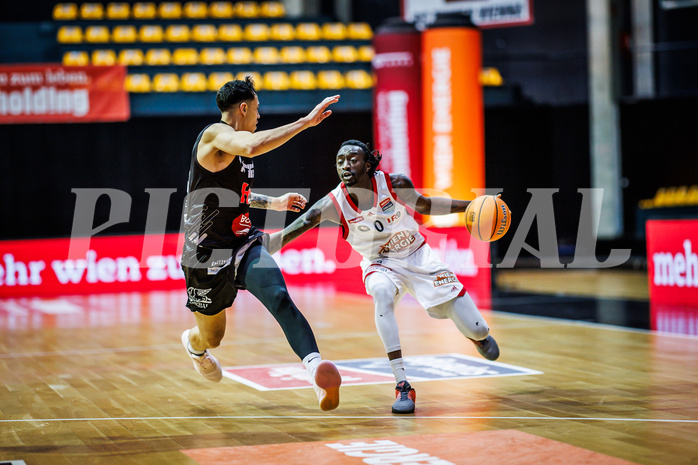 Basketball, Win2Day Superliga 2024/25, Grunddurchgang 20.Runde, BC Vienna, Kapfenberg Bulls, Sheriff Seedy Drammeh (0)