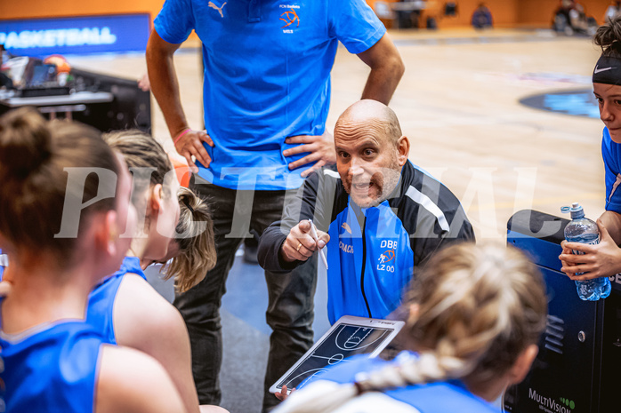 Basketball, Win2Day Basketball Damen Superliga 2022/23, Grunddurchgang 3.Runde, Vienna Timberwolves, DBB LZ OÖ, Gregor Leitner (Headcoach)