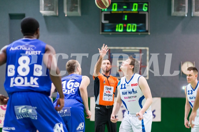 Basketball, ABL 2016/17, CUP 2.Runde, Blue Devils Wr. Neustadt, Oberwart Gunners, Jumpball