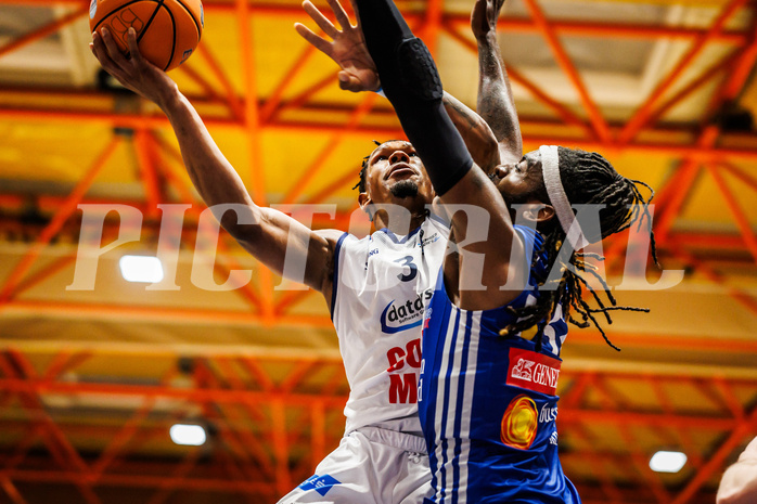 Basketball, win2day Basketball Superliga 2024/25, Grunddurchgang Runde 9, BBC Nord Dragonz, Oberwart Gunners, Rayshawn Mart (3)