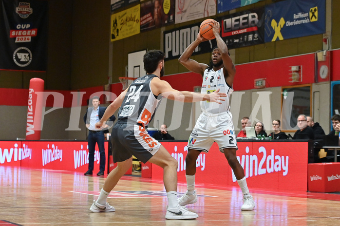 Basketball, Superliga 2024/25, Grunddurchgang 19.Runde, Flyers Wels vs. Klosterneuburg,