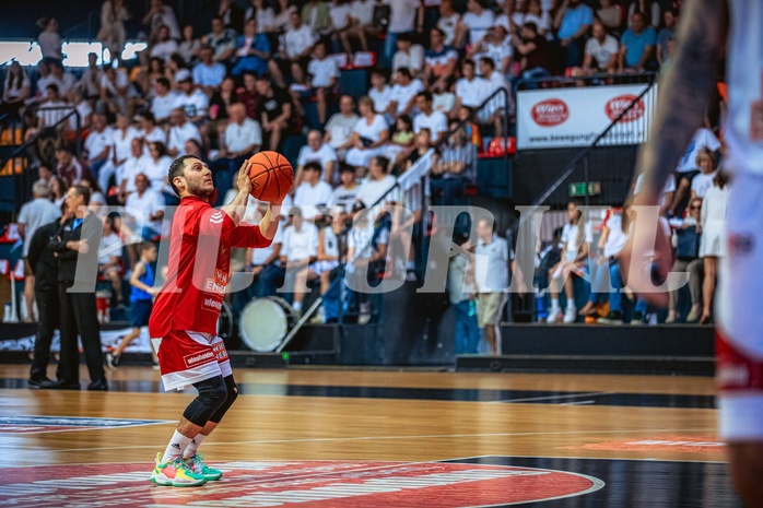 Basketball, Win2Day Superliga 2022/23, Playoff, Finale Spiel 4, BC Vienna, Gmunden Swans, Mustafa Hassan Zadeh (55)