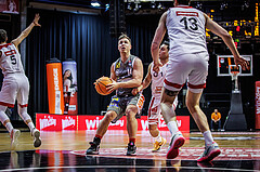 Basketball, Win2Day Superliga 2023/24, Grunddurchgang 18.Runde, BC Vienna, Klosterneuburg Dukes, Valentin Bauer (14)