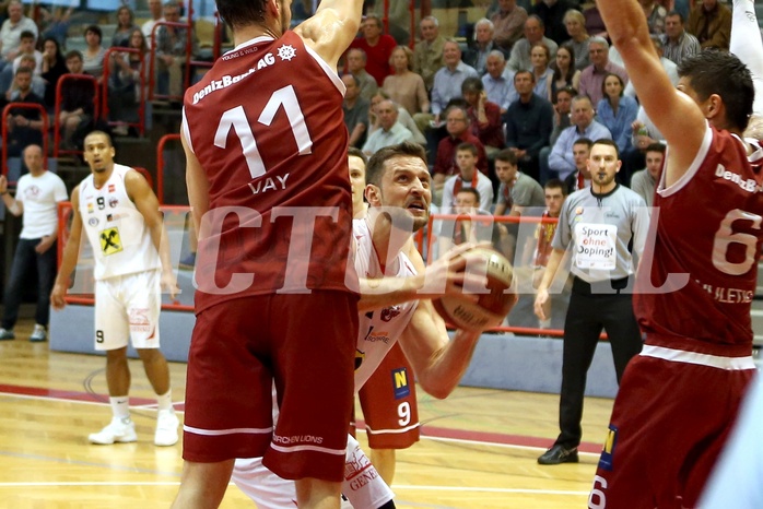 Basketball ABL 2015/16 Grunddurchgang 35.Runde Traiskirchen Lions vs. WBC Wels