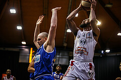 Basketball, bet-at-home Basketball Superliga 2020/21, Grunddurchgang 7. Runde, BC Vienna, Oberwart Gunners, Richaud Pack (4)