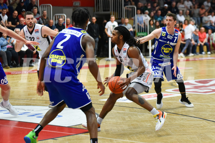Basketball Superliga 2021/22, 
Viertelfinale Spiel 2, Flyers Wels vs Swans Gmunden