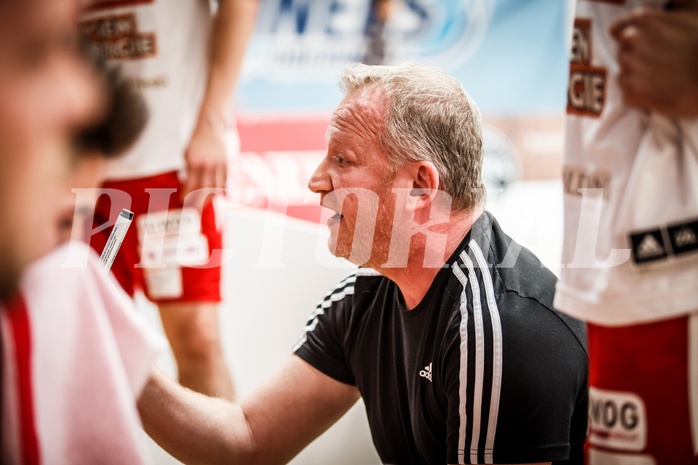 Basketball, ABL 2018/19, Playoff VF Spiel 1, Oberwart Gunners, BC Vienna, Luigi Gresta (Head Coach)