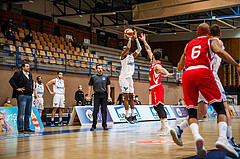 Basketball, bet-at-home Basketball Superliga 2020/21, Grunddurchgang, 18. Runde, Oberwart Gunners, Traiskirchen Lions, Nigel Pruitt (11)