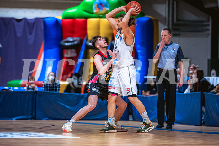 Basketball Basketball Superliga 2021/22, Grunddurchgang 15.Runde Vienna D.C. Timberwolves vs. Flyers Wels