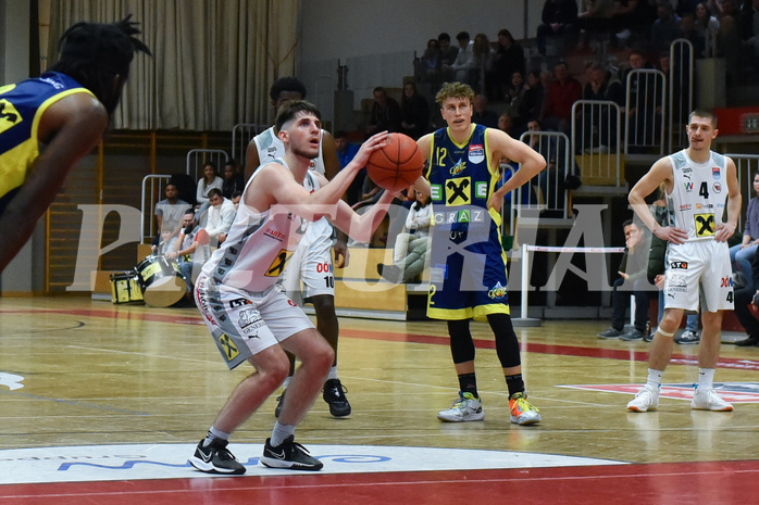 Win2Day Basketball Superliga 2022/23, Grunddurchgang 18.Runde, Flyers Wels vs. UBSC Graz,
