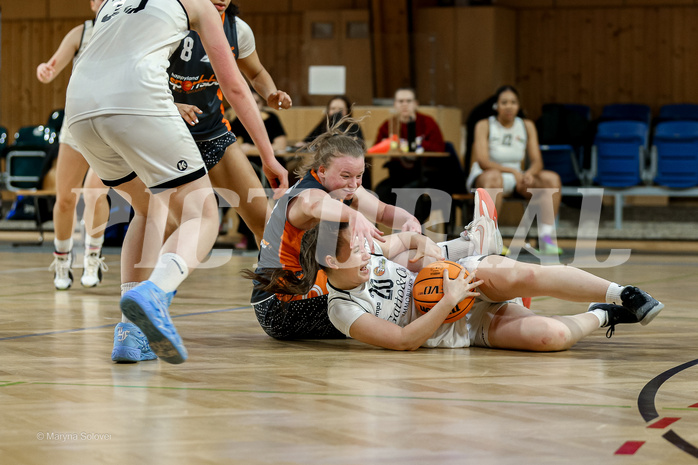 22.02.2025 Österreichischer Basketballverband 2024/25, SLWU19 Basket Flames UNION vs Basket Duchess