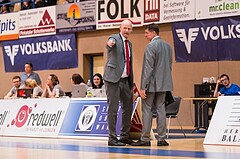 Basketball, ABL 2016/17, Playoff HF Spiel 1, Oberwart Gunners, WBC Wels, Mike Coffin (Headcoach)