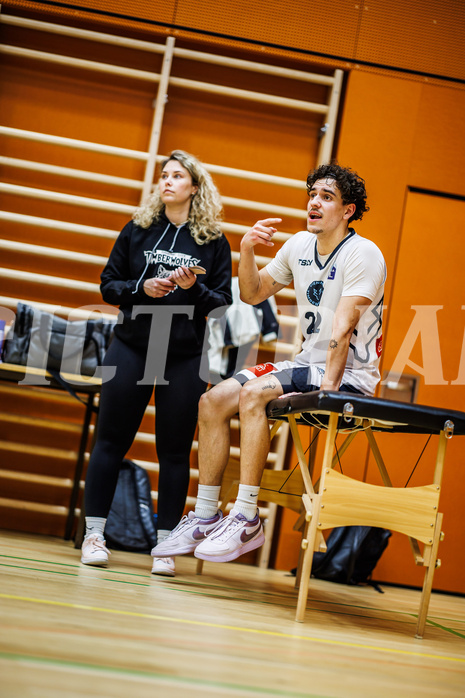 Basketball, Basketball Zweite Liga 2024/25, Grunddurchgang 21.Runde, Vienna Timberwolves, Kufstein Towers, Daniele Kuchar (22)