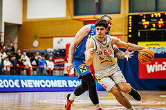 Basketball, win2day Basketball Superliga 2023/24, Viertelfinale Spiel 3, Traiskirchen Lions, SKN St.Pölten, Aleksej Kostic (6)
