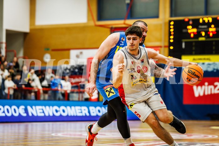 Basketball, win2day Basketball Superliga 2023/24, Viertelfinale Spiel 3, Traiskirchen Lions, SKN St.Pölten, Aleksej Kostic (6)