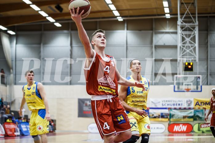 Basketball, Admiral Basketball Superliga 2019/20, Grunddurchgang 18.Runde, SKN St. Pölten Basketball, Traiskirchen Lions, Sebastian Lesny (4)