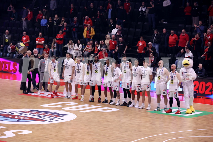 19.01.2025, Graz, Raiffeisen Sportpark, Basketball Austria Cup 2025, Final Four, Finale, Flyer Wels vs. Klosterneuburg Dukes, 19.01.2025, Graz, Raiffeisen Sportpark, Basketball Austria Cup 2025, Final Four, Finale, Flyer Wels vs. Klosterneuburg Dukes,