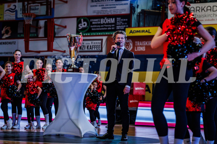 Basketball, Basketball Austria CUP 2023/24, Finale, Traiskirchen Lions, Flyers Wels, #hymne