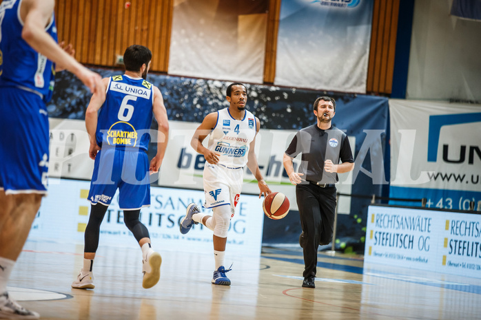 Basketball, bet-at-home Basketball Superliga 2020/21, Platzierungsrunde, 1. Runde, Oberwart Gunners, Gmunden Swans, Lawrence Alexander (4)