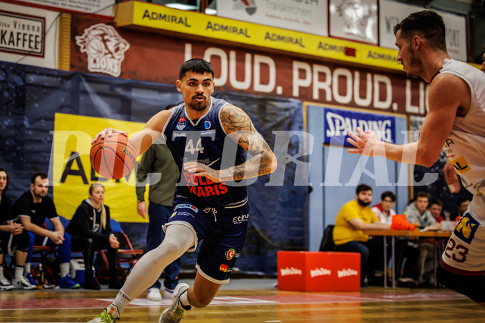 Basketball, win2day Basketball Superliga 2022/23, Grunddurchgang 19.Runde, Traiskirchen Lions, BBC Nord Dragonz, Fabio Söhnel (44)
