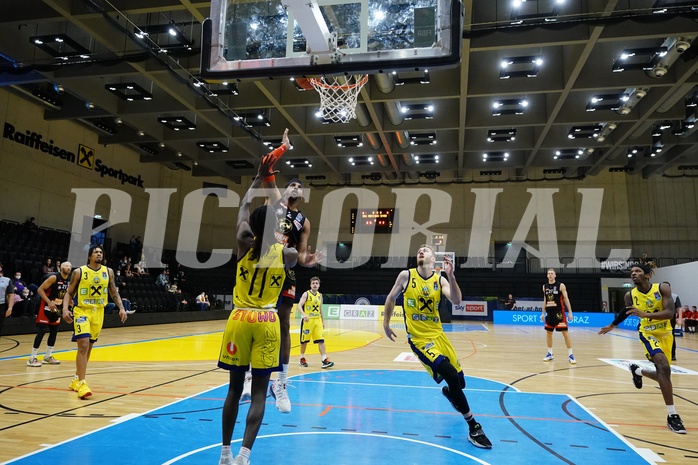 Basketball Superliga 2021/22, 4. Platzierungsrunde,UBSC Graz vs. BC Vienna


