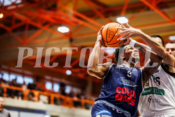 Basketball, win2day Basketball Superliga 2024/25, Grunddurchgang Runde 2, BBC Nord Dragonz, Klosterneuburg Dukes, Rayshawn Mart (3)