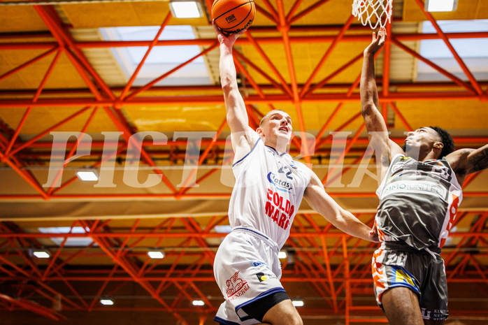 Basketball, win2day Basketball Superliga 2023/224, Grunddurchgang Runde 3, BBC Nord Dragonz, Klosterneuburg Dukes, Filip Bjelanovic (22)