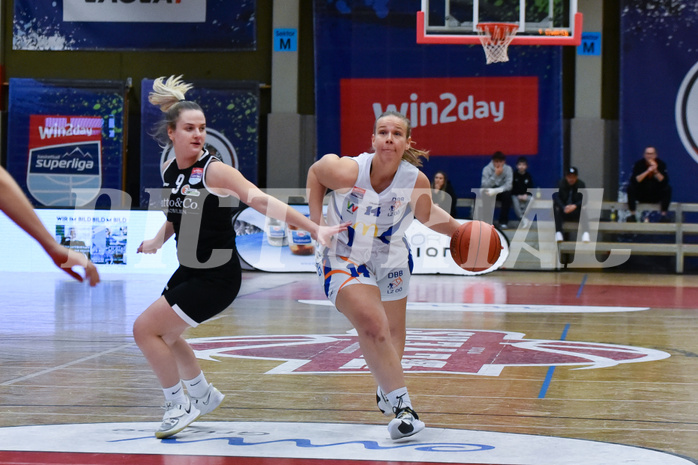 Win2Day Basketball, Damen Superliga 2022/23, Grunddurchgang 12. Runde, DBB LZ OÖ vs Basket Flames,